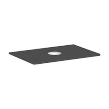   Hansgrohe Xelu Q Középre fúrt 780/550-es laminált pultlap Xuniva mosdóhoz csapfurat nélkül, matt szürke gyémánt 54113910