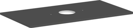 Hansgrohe Xelu Q Középre fúrt 980/550-es laminált pultlap Xuniva mosdóhoz csapfurat nélkül, matt szürke gyémánt  54114910