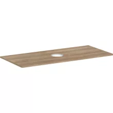   Hansgrohe Xelu Q Középre fúrt 1180/550-es laminált pultlap Xuniva mosdóhoz csapfurat nélkül, tölgy 54115230