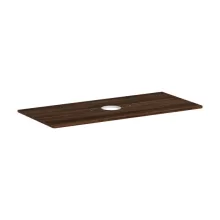   Hansgrohe Xelu Q Középre fúrt 1180/550-es laminált pultlap Xuniva mosdóhoz csapfurat nélkül, sötét dió 54115630