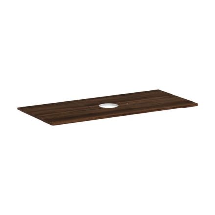 Hansgrohe Xelu Q Középre fúrt 1180/550-es laminált pultlap Xuniva mosdóhoz csapfurat nélkül, sötét dió 54115630