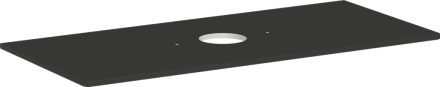 Hansgrohe Xelu Q Középre fúrt 1180/550-es laminált pultlap Xuniva mosdóhoz csapfurat nélkül, matt szürke gyémánt 54115910