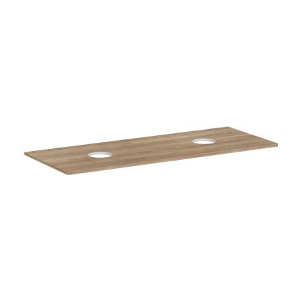 Hansgrohe Xelu Q 1360/550 konzol 2 kivágással a csaplyuk nélküli mosdóhoz, tölgy 54118230