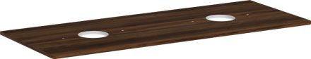Hansgrohe Xelu Q 1360/550 konzol 2 kivágással a csaplyuk nélküli mosdóhoz,  sötét dió 54118630