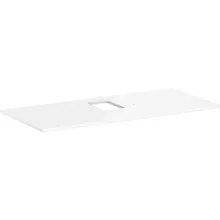   Hansgrohe Xelu Q Pultlap 1180/550 középkivágással, csaptelep lyukkal rendelkező mosdótálhoz, magasfényű fehér 54122050
