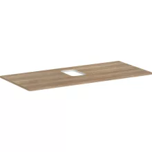   Hansgrohe Xelu Q Pultlap 1180/550 középkivágással, csaptelep lyukkal rendelkező mosdótálhoz, tölgy 54122230