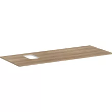   Hansgrohe Xelu Q Pultlap 1360/550 baloldali kivágással, csaplyukas mosdótálhoz, tölgy 54123230
