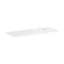   Hansgrohe Xelu Q Pultlap 1360/550 jobboldali kivágással, csaplyukas mosdótálhoz,  magasfényű fehér 54124050