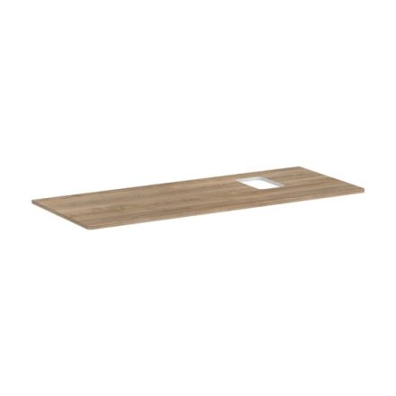 Hansgrohe Xelu Q Pultlap 1360/550 jobboldali kivágással, csaplyukas mosdótálhoz, természetes tölgy 54124230