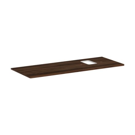 Hansgrohe Xelu Q Pultlap 1360/550 jobboldali kivágással, csaplyukas mosdótálhoz, sötét dió 54124630