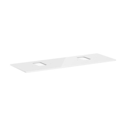 Hansgrohe Xelu Q Pultlap 1560/550 dupla kivágással ráültetett csaplyukas mosdótálakhoz, magasfényű fehér 54126050