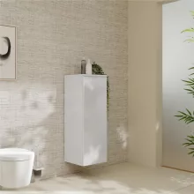   Hansgrohe Xelu Q ajtós szekrény 106,5x40x35 cm baloldali ajtópánt,matt fehér fogantyú/magasfényű fehér 54127700