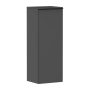 Hansgrohe Xelu Q ajtós szekrény 106,5x40x35 cm baloldali ajtópánt, matt fekete fogantyú/matt szürke gyémánt 54128670