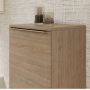 Hansgrohe Xelu Q ajtós szekrény 106,5x40x35 cm baloldali ajtópánt, króm fogantyú/ természetes tölgy 54129000