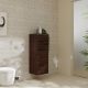 Hansgrohe Xelu Q ajtós szekrény 106,5x40x35 cm baloldali ajtópánt, króm fogantyú/sötét dió 54130000