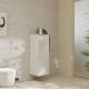 Hansgrohe Xelu Q ajtós szekrény 106,5x40x35 cm jobboldali ajtópánt, króm fogantyú/ magasfényű fehér 54131000