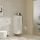 Hansgrohe Xelu Q ajtós szekrény 106,5x40x35 cm jobboldali ajtópánt, matt fekete fogantyú/magasfényű fehér 54131670