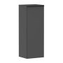 Hansgrohe Xelu Q ajtós szekrény 106,5x40x35 cm jobboldali ajtópánt, matt fekete fogantyú/ matt szürke gyémánt 54132670