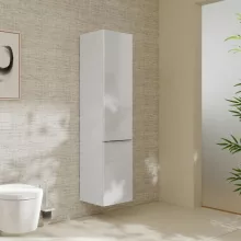  Hansgrohe Xelu Q magas ajtós szekrény 165x40x35 cm baloldali ajtópánt, króm fogantyú/magasfényű fehér 54135000