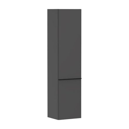 Hansgrohe Xelu Q magas ajtós szekrény 165x40x35 cm baloldali ajtópánt, matt fekete fogantyú/ matt szürke gyémánt 54136670