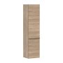 Hansgrohe Xelu Q magas ajtós szekrény 165x40x35 cm baloldali ajtópánt, matt fekete fogantyú/természetes tölgy 54137670