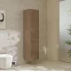 Hansgrohe Xelu Q magas ajtós szekrény 165x40x35 cm baloldali ajtópánt, matt fehér fogantyú/természetes tölgy 54137700