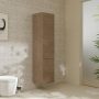 Hansgrohe Xelu Q magas ajtós szekrény 165x40x35 cm baloldali ajtópánt, matt fehér fogantyú/természetes tölgy 54137700