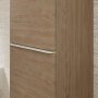 Hansgrohe Xelu Q magas ajtós szekrény 165x40x35 cm baloldali ajtópánt, matt fehér fogantyú/természetes tölgy 54137700