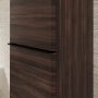 Hansgrohe Xelu Q magas ajtós szekrény 165x40x35 cm baloldali ajtópánt, matt fekete fogantyú/sötét dió 54138670