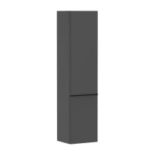   Hansgrohe Xelu Q magas ajtós szekrény 165x40x35 cm jobboldali ajtópánt, matt fekete fogantyú/matt szürke gyémánt 54140670