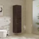 Hansgrohe Xelu Q magas ajtós szekrény 165x40x35 cm jobboldali ajtópánt, króm fogantyú/sötét dió 54142000
