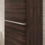 Hansgrohe Xelu Q magas ajtós szekrény 165x40x35 cm jobboldali ajtópánt, matt fehér fogantyú/sötét dió 54142700