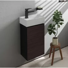   Hansgrohe Xevolos E mosdószekrény kézmosóhoz 34x24,5 cm bal oldali zsanérral, matt palaszürke/ sötét tölgy 54168730