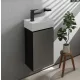 Hansgrohe Xevolos E mosdószekrény kézmosóhoz 34x24,5 cm bal oldali zsanérral, matt palaszürke/ metál palaszürke 54168770
