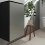 Hansgrohe Xevolos E mosdószekrény kézmosóhoz 34x24,5 cm bal oldali zsanérral, matt palaszürke/ metál palaszürke 54168770