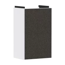  Hansgrohe Xevolos E mosdószekrény kézmosóhoz 34x24,5 cm jobb oldali zsanérral, matt fehér / textil sötétszürke 54169660