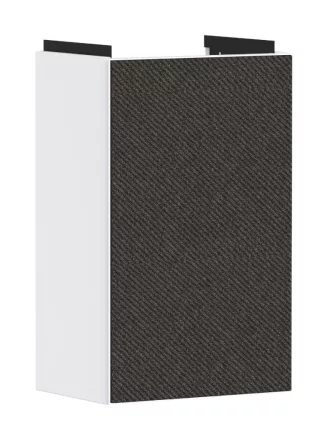 Hansgrohe Xevolos E mosdószekrény kézmosóhoz 34x24,5 cm jobb oldali zsanérral, matt fehér / textil sötétszürke 54169660