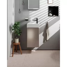   Hansgrohe Xevolos E mosdószekrény kézmosóhoz 34x24,5 cm jobb oldali zsanérral, matt homok / metál homok 54170790