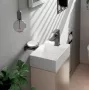 Hansgrohe Xevolos E mosdószekrény kézmosóhoz 34x24,5 cm jobb oldali zsanérral, matt homok / metál homok 54170790