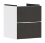 Hansgrohe Xevolos E 2 fiókos mosdószekrény kézmosóhoz 48x47,5 cm, matt fehér / textil sötétszürke 54172660