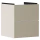 Hansgrohe Xevolos E 2 fiókos mosdószekrény kézmosóhoz 48x47,5 cm, matt homok / texturált bronz 54173390