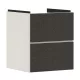 Hansgrohe Xevolos E 2 fiókos mosdószekrény kézmosóhoz 48x47,5 cm, matt homok / textil sötétszürke 54173660