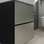 Hansgrohe Xevolos E 2 fiókos mosdószekrény kézmosóhoz 48x47,5 cm, matt palaszürke / metál palaszürke 54174770