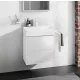 Hansgrohe Xevolos E 2 fiókos mosdószekrény mosdóhoz 58x47,5 cm, matt fehér / metálfehér 54175320