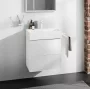 Hansgrohe Xevolos E 2 fiókos mosdószekrény mosdóhoz 58x47,5 cm, matt fehér / metálfehér 54175320
