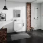 Hansgrohe Xevolos E 2 fiókos mosdószekrény mosdóhoz 58x47,5 cm, matt fehér / metálfehér 54175320