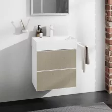   Hansgrohe Xevolos E 2 fiókos mosdószekrény mosdóhoz 58x47,5 cm, matt fehér / texturált bronz  54175390