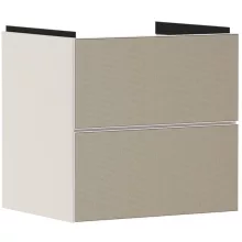   Hansgrohe Xevolos E 2 fiókos mosdószekrény 58x47,5 cm, matt homok / texturált bronz 54176390