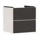 Hansgrohe Xevolos E 2 fiókos mosdószekrény 58x47,5 cm, matt homok / textil sötétszürke 54176660