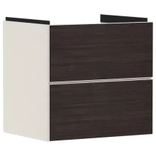   Hansgrohe Xevolos E 2 fiókos mosdószekrény 58x47,5 cm, matt homok / sötét tölgy 54176730